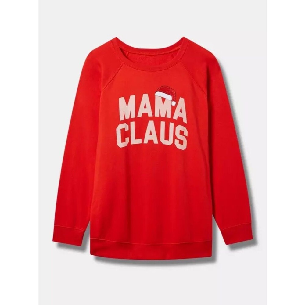 NEW Torrid Red Mama Claus Crewneck Holiday Christmas Sweater Womens Plus Size 5X
